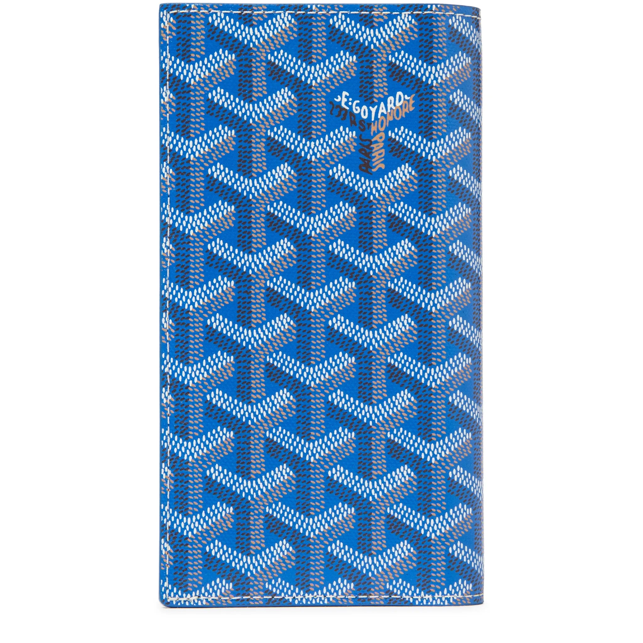 Front View of Goyard Saint-Roch Wallet Sky Blue STRINIPMLTY10CL10X